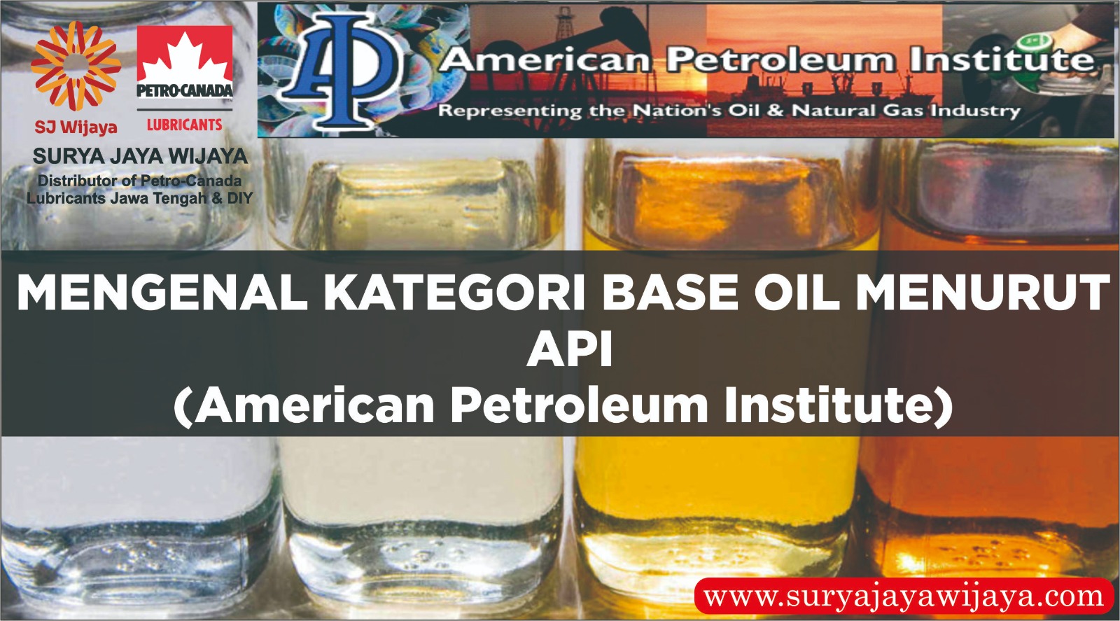 MENGENAL KATEGORI BASE OIL MENURUT API (American Petroleum Institute) Surya Jaya Wijaya